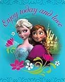 Disney Princess Frozen - Sister Love Enjoy Today and Love Elsa Anna 40x50 Mink Style Blanket in Gift