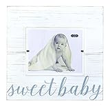 マッドパイ甘いベビーデラックスウッドフレーム保育園D?。?うわっ、グレー、8 "×10"