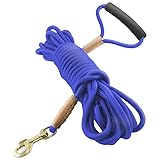 ＜動物病院の院長が監修＞ ロングリード 30m 【 30日間交換無料・返品保証 】大型犬 中型犬 犬 ブルー 【 絡まりにくい 長い リード 犬用散歩 丈夫で耐久性のある 】犬猫工房