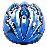 Outfunヘルメットをスケートする子供たちスケートボードスケート自転車のヘルメット調節可能なスポーツヘルメットスポーツゴーグル (ブルー)