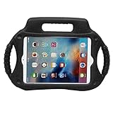 (Black) - Creazy Multifunction Kids Shock Proof Handle Protective Case For iPad mini 1 2 3 4 (Black)