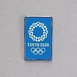 東京 2020 オリンピック 組市松紋 エンブレム ピンバッジ 水色