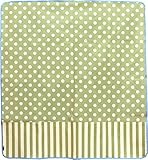 ポーチェ(pouche) お食事マット ドットストライプＬ (グリーン)