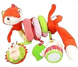Cute Minor超かわいい　ベビーベッドハンギング　人形　ベビーキッズベアー装飾おもちゃ　キツネカラフル　出産　誕生日　プレゼント　音楽　ピンク