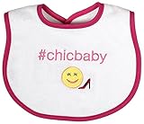 Raindrops Chic Baby Hashtag Bib, Strawberry by Raindrops