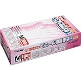 川西工業 調理用ビニール使いきり手袋 粉無M 100枚×10