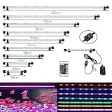 Varmhus 水槽用 LEDライト アクアリウムライト 18～48cm 青白＆RGB 水槽照...