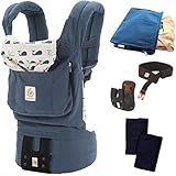 Ergobaby SG新仕様 【日本正規品保証　日本限定ベビーウエストベルト付】 エルゴベビー ベビーキャリア マリーン スペシャルセット（よだれパッド＋収納ポーチ付き）