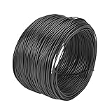 Merssavo 55メートルPVC被覆電気亜鉛メッキ0.75ミリメートルディア鉄鉄筋黒