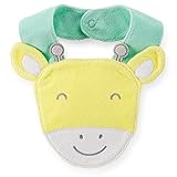 Carter's Unisex Baby Animal Face Terry Teething Bib (Giraffe) by Carter's