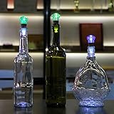 Lixada LED ダイヤモンド形 ライト ワインボトルキャップ シャンパンプラグ USB 7色 充電コルク ナイトライト パーティー/バー 雰囲気 ロマンチック
