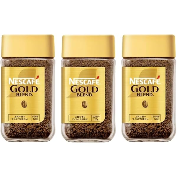 Amazon.co.jp: ネスカフェ ゴールドブレンド 120g×24 (1440杯分),瓶