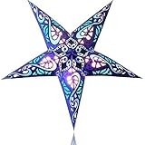 Happy Sales HSSL-FSBLUB Frozen Sky Paper Star Lantern Blue, [並行輸入品]