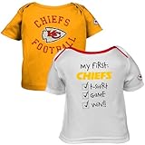 NFL Gerber Kansas City Chiefs Infant white-gold 2 - PackチェックリストTシャツセット0 – 3か月