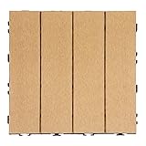 タンスのゲン ウッドパネル 樹脂 27枚セット 2.4平米用 ジョイント式 30×30cm 正方形 ナチュラル 42300000 01