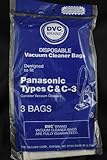 DVC Disposable Vacuum Cleaner Bags Fit Panasonic Types C & C3 3-Pack