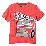 Carters赤ちゃんClothing Outfit Boys Firetruck Tee Tシャツレッド US サイズ: XS カラー: レッド