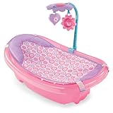Summer Infant Sparkle Fun Newborn-to-Toddler Baby Tub with Toy Bar, Pink by Summer Infant [並行輸入品]