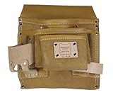 Heritage Leather 424 9-Pocket 3-Tier Professional Moccasin Leather Nail and Tool Bag [並行輸入品]