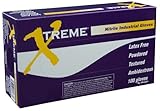 Ammex XN Xtreme Blue Nitrile Glove%ｶﾝﾏ% Latex Free%ｶﾝﾏ% Disposable%ｶﾝﾏ% 4 mil Thickness%ｶﾝﾏ% Powdere