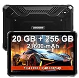 DOOG R 20タブレット10.4「2 Kディスプレイタブレット20 GB 256 GB 21600 mAh 33 W 50 MP Widevine L 1 Android 13 Helio G 99 Octa Core Rugged Pad(ブラック））