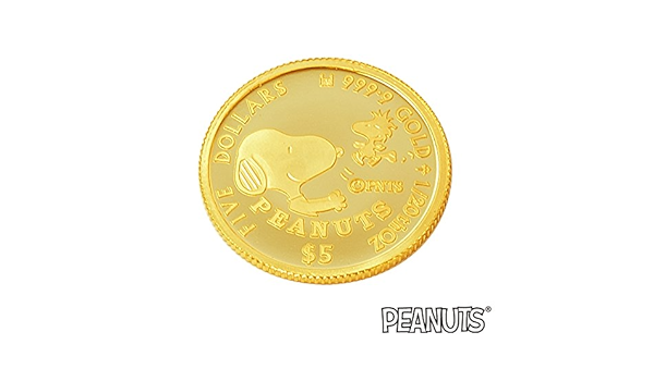 Amazon Co Jp スヌーピー 17 限定 金貨 K24 999 9 純金 1 oz エリザベス ロイヤルミント 記念コイン Snoopy Woodstock ウッドストック Peanuts ホビー 通販