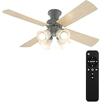 Amazon | ぼん家具 シーリングファンライト LED 木製 DCモーター 静音