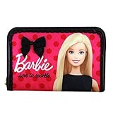 バービー Barbie　サテン　マルチケース　フューシャピンク 11668【Barbie　母子手帳ケース　トラベルケース　パスポートケース　キャラクター】