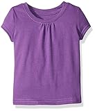 French Toast Little Girls' Toddler Short Sleeve Crew Neck T-Shirt Royal Lilac 2T [並行輸入品]