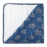 エイデンアンドアネイ クラッシックドリーム ベビー ブランケット おくるみ (カラー：metalic gold deco dandelion）6133 Aden+Anais [並行輸入品]