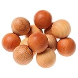 Grimm's Beads Grasper - Wooden Baby Rattle Toy with Large Balls in Natural Wood Colors Handmade in G