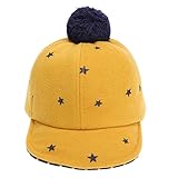 Domybest 【冬を懐に抱えて】秋冬ベビーキャップ ニット帽子 かわいい五芒星のパターン 出産祝い 写真小道具 防寒対策 柔らかく 快適 1-4歳に適して 4色