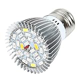 Zigwin　28LED電球 28W サンプランター 水耕栽培ランプ 植物育成用 E27 室内栽培