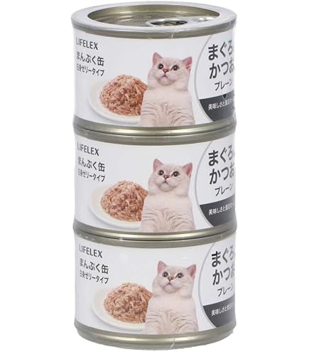 LIFELEX まんぷく缶 ミニ 猫用 詰め合わせ　84個 Amazon | コーナン オリジナル LIFELEX まんぷく缶 白身ゼリータイプ