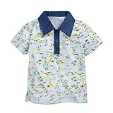 赤ちゃんの男の子のTシャツ半袖襟をターンダウン赤ちゃんのトップス夏のコットンの子供のポロシャツのベビーティー