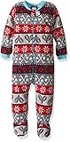 Petit Lem Baby Boys' Footie Winter Bear 18M [並行輸入品]