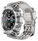 SUPCASE Samsung Galaxy Watch 4 Classic用バンド ケース付き 46mm (Unicorn Beetle Pro) [ミリタリーグレードの保護] 丈夫なカバー 調節可能なストラップバンド付き Galaxy Watch 4 Classic用 フロストブラック
