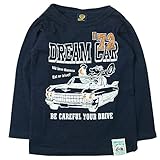 《秋冬春対応》BOOM TOWNKIDS(ブームタウンキッズ) ゴリラDREAM CARスラブ長袖天竺Tシャツ 130cm/ネイビー NO.F-961065