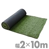 山善(YAMAZEN) ガーデンマスター 人工芝 ロール 2m×10m U字固定ピン40本入り PP8A-35210