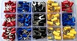 AIRNIX 200 Piece Insulated Fork and Bullet Quick Disconnect Crimp Connector Assortment w/ Case [並行輸入