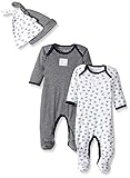 Burt 's Beesベビー女の子のセット2有機Coveralls and Knot Top Hats カラー: ブルー