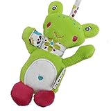 Refaxi ジングル形のカエルとベビーカーベビーストローラークレードルラトルペンダントダウニーのための赤ちゃんのぬいぐるみ