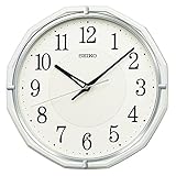 セイコークロック(Seiko Clock) 掛け時計 電波 アナログ 白パール 305×305×47mm KX274W