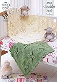King Cole DK Baby Double Knitting Pattern Babies Pram & Cot Blanket 3703 by King Cole