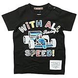 《春夏対応》 nico hrat(ニコフラート) 製品洗い加工済み 42/2天竺F1半袖Tシャツ 80cm/BK NO.B-270102