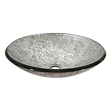 Tempered Glass Vessel - Metallic Silver [並行輸入品]