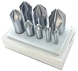 HHIP 2001-3001 8 Piece 82 Degree 6 Flute HSS Countersink Set 1/4-1 Inch [並行輸入品]