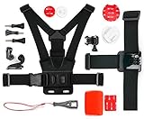 DURAGADGET Action Camera 17-in-1 Extreme Sports Accessories Bundle Compatible with the PNJ AEE MD10 