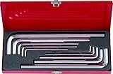 KT Pro Tools 20210MR 10-Piece Extra Long Hex Key Set with Metal Box [並行輸入品]