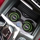 プリウス 専用 車用 コースター おしゃれ シリコン PRIUS 新型 プリウス 60系 50系 30系 カスタム アクセサリー 内装パーツ カップホルダー 車 カップマット 丸型 滑り止め 振動防止 防水 耐熱 耐久性 汚れ防止 便利な 丸洗い可能 カー用品 便利グッズ 車内（グリーン 2個）